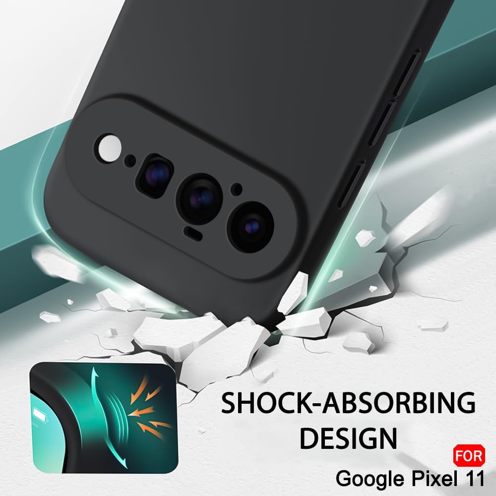Google Pixel 11 Pro Hoesje - Zwart - Siliconen Back Cover
