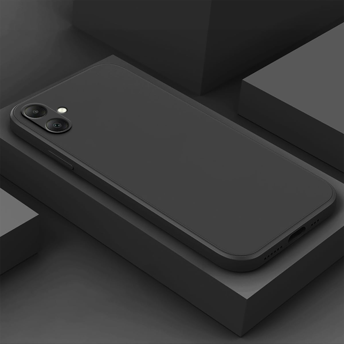 Samsung Galaxy A06 Hoesje - Zwart - Liquid Siliconen Back Cover