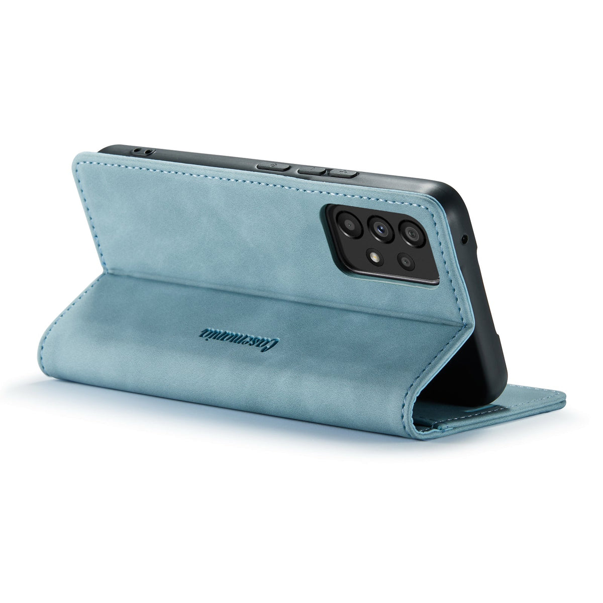 Samsung Galaxy A71 5G Hülle - Aqua Blue - Schlanke Klapphülle mit Kartenfach