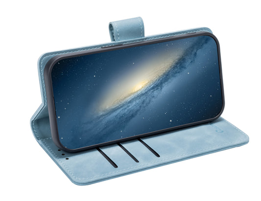 Apple iPhone 17 Hoesje - Aqua Blue - 2 in 1 MagSafe Bookcase