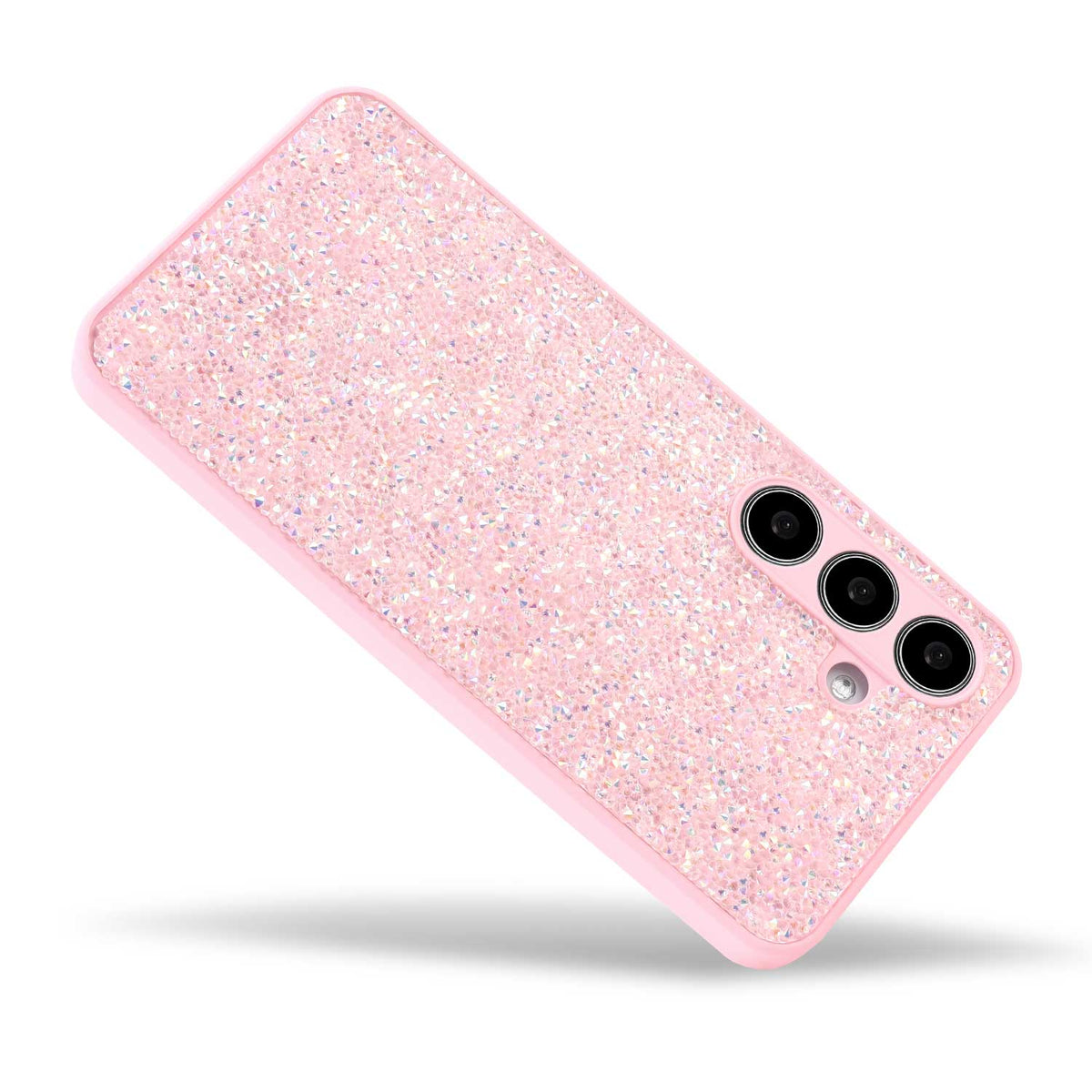 Samsung Galaxy A36 Hoesje - Roze - Diamant Glitter Back Cover