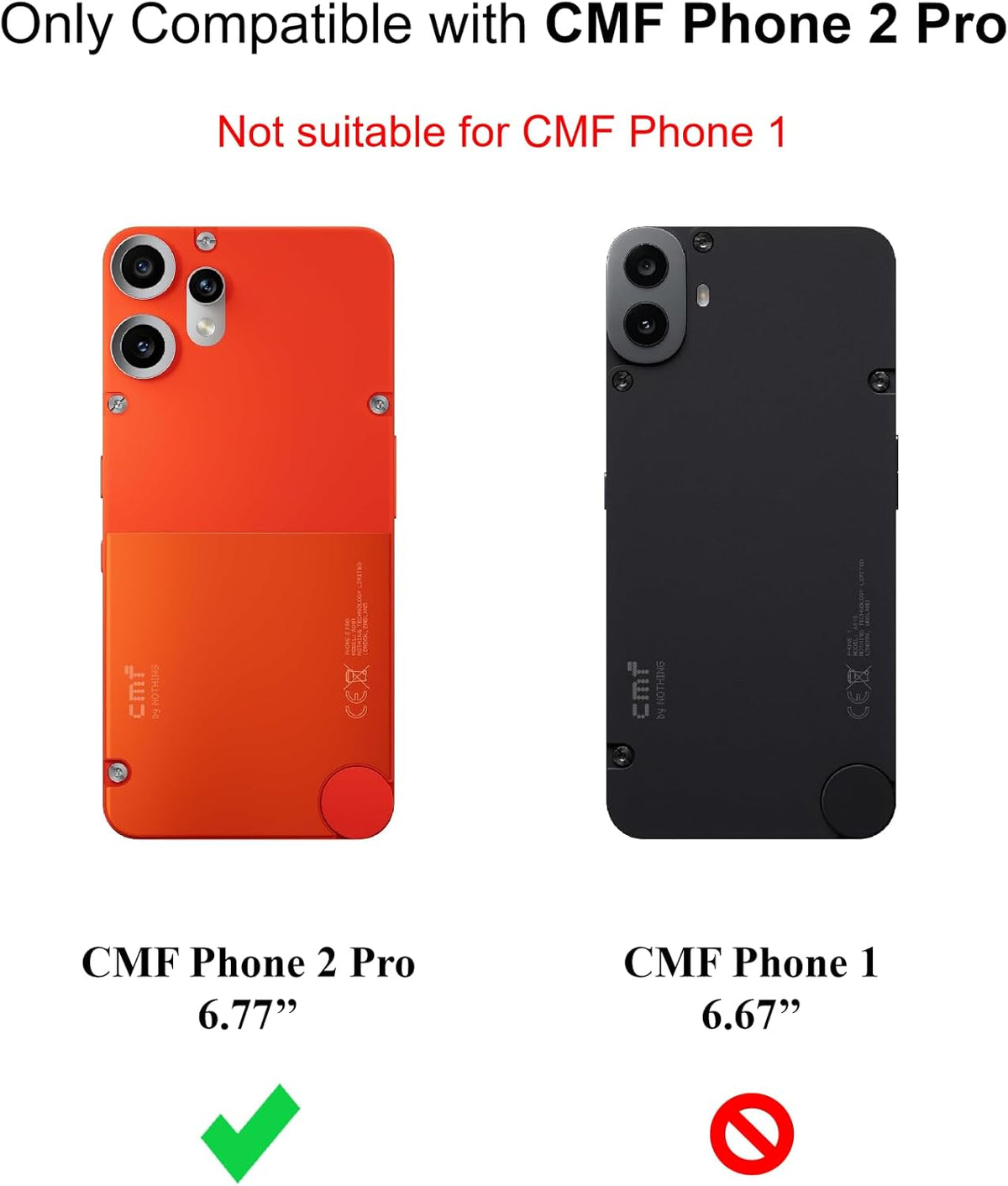 Nothing CMF Phone 2 Pro Case - Clear - Shockproof Back Cover