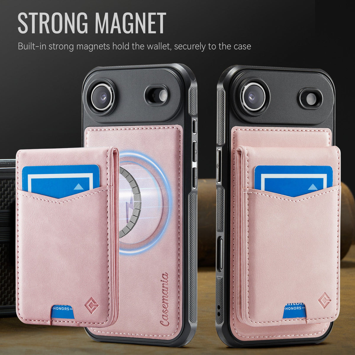 Apple iPhone Air Case - Pale Pink - MagSafe Back Cover with Card Holder