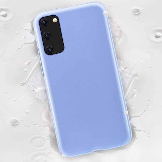 Samsung Galaxy S20 Hoesje - Blauw - Siliconen Back Cover