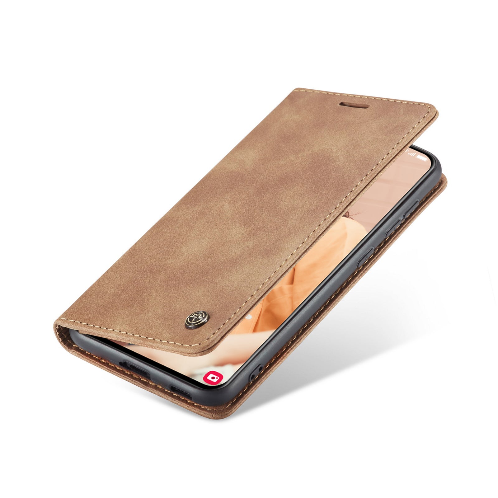 Slim | Portemonnee Book Case | Sienna Brown