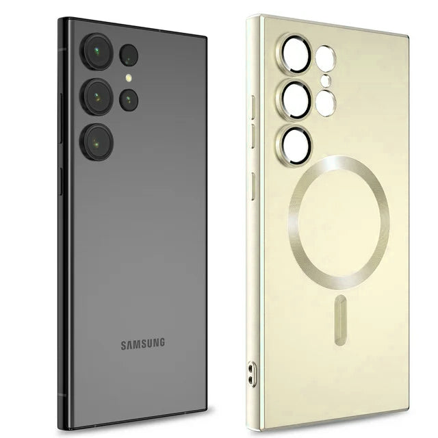 Samsung Galaxy S25 Ultra Case - Gold - Matte Silicone MagSafe Back Cover