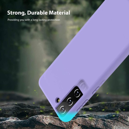 Samsung Galaxy S21 Plus Hoesje - Paars - Siliconen Back Cover