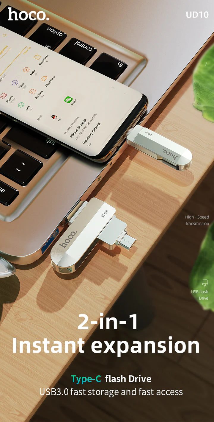 Flash Drive | 2 in 1 USB-C en USB Geheugen Stick