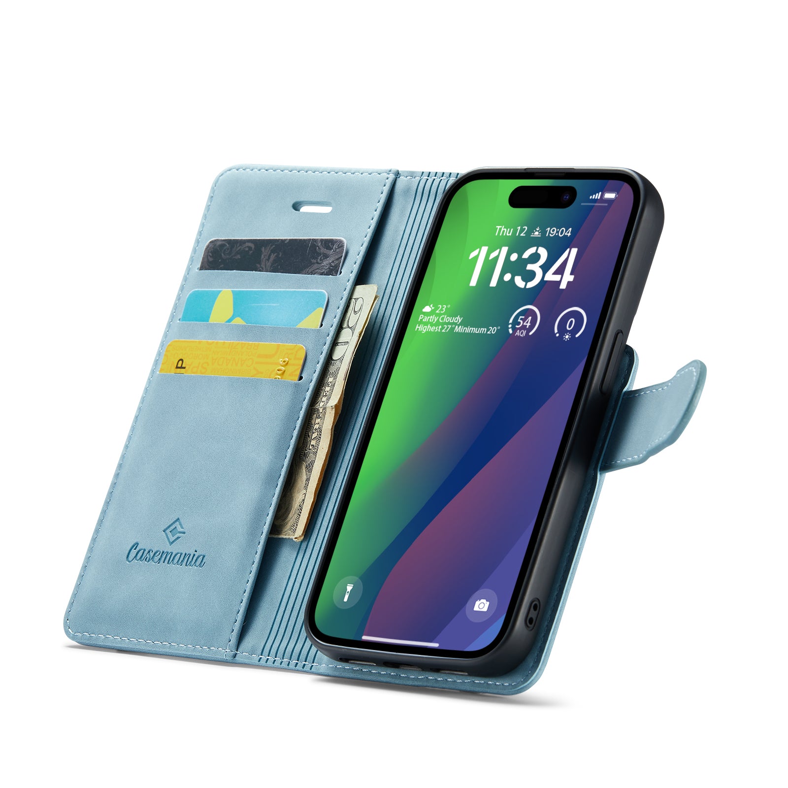 Snap Magnet | MagSafe-Compatibel 2-in-1 Bookcase | Aqua Blue