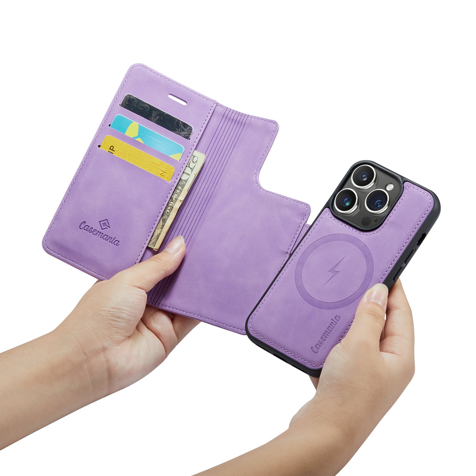 Snap Magnet | MagSafe-Compatibel 2-in-1 Bookcase | Bright Lila