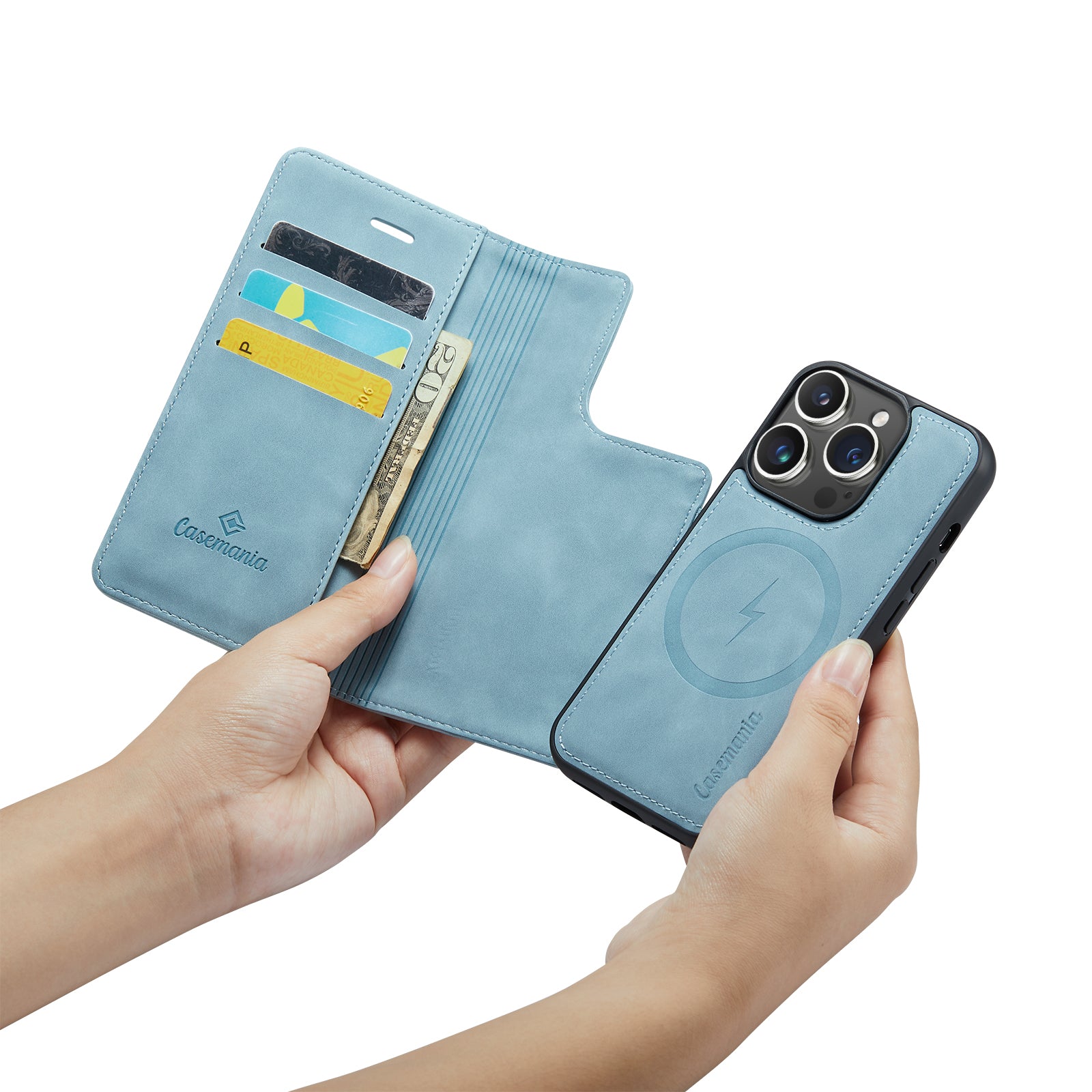 Snap Magnet | MagSafe-Compatibel 2-in-1 Bookcase | Aqua Blue