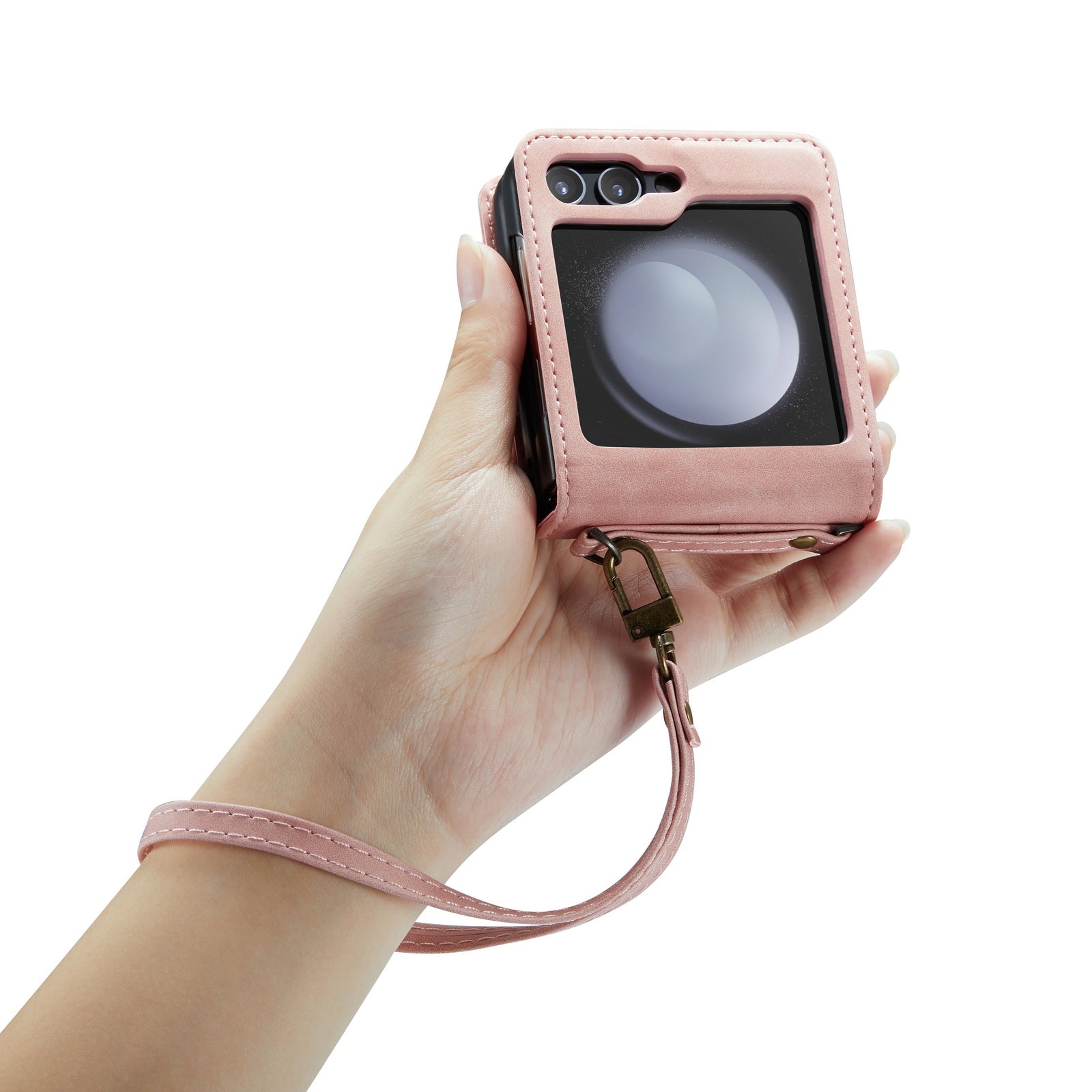 Arco | Z Flip-serie Crossbody Hoesje | Pale Pink