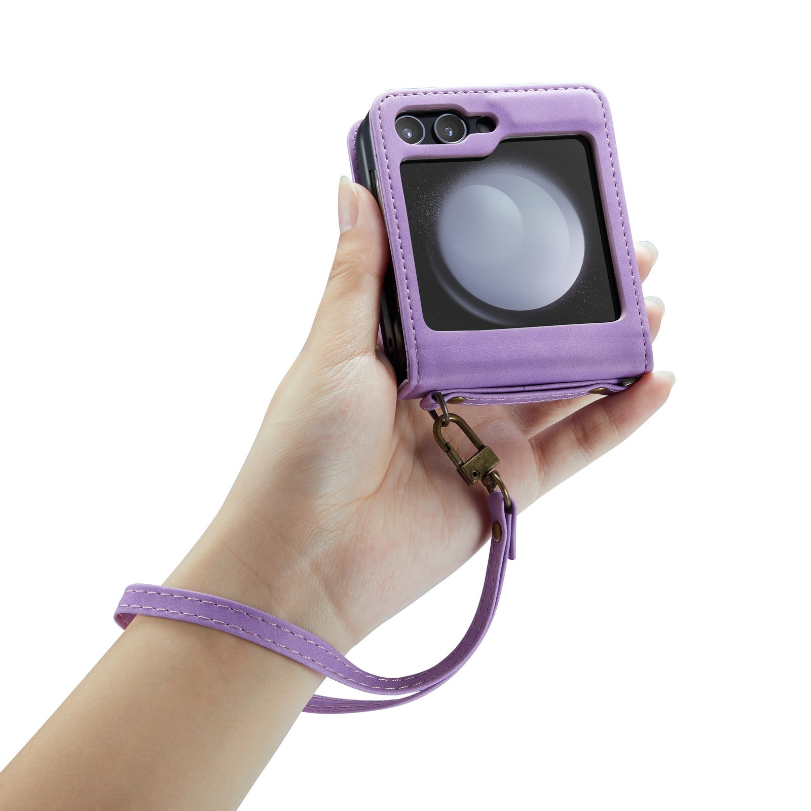 Arco | Z Flip-serie Crossbody Hoesje | Bright Lila