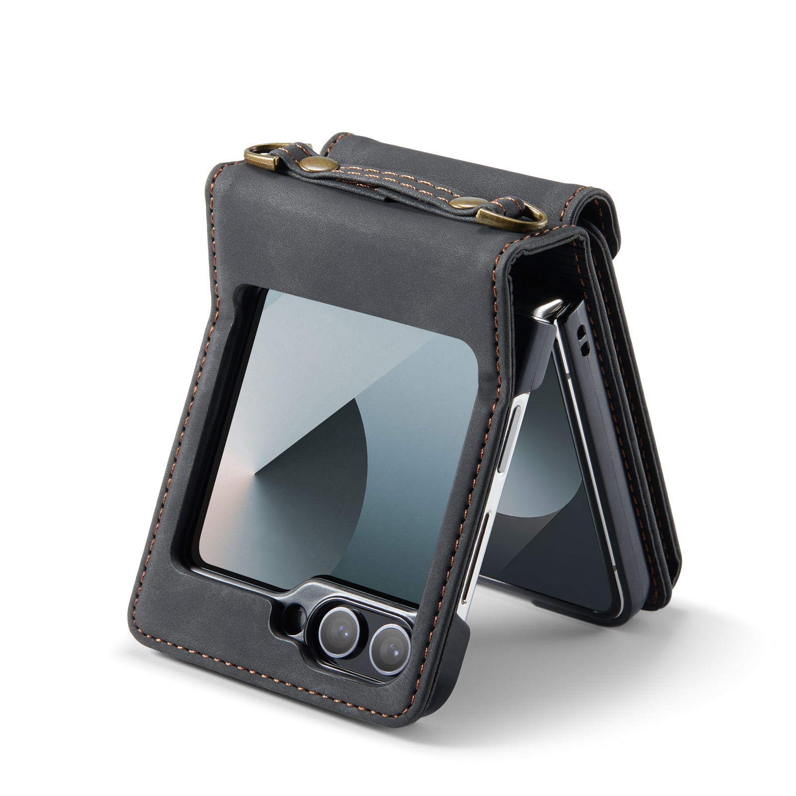 Folia | Z Flip Draagbaar Wallet Case | Charcoal Gray