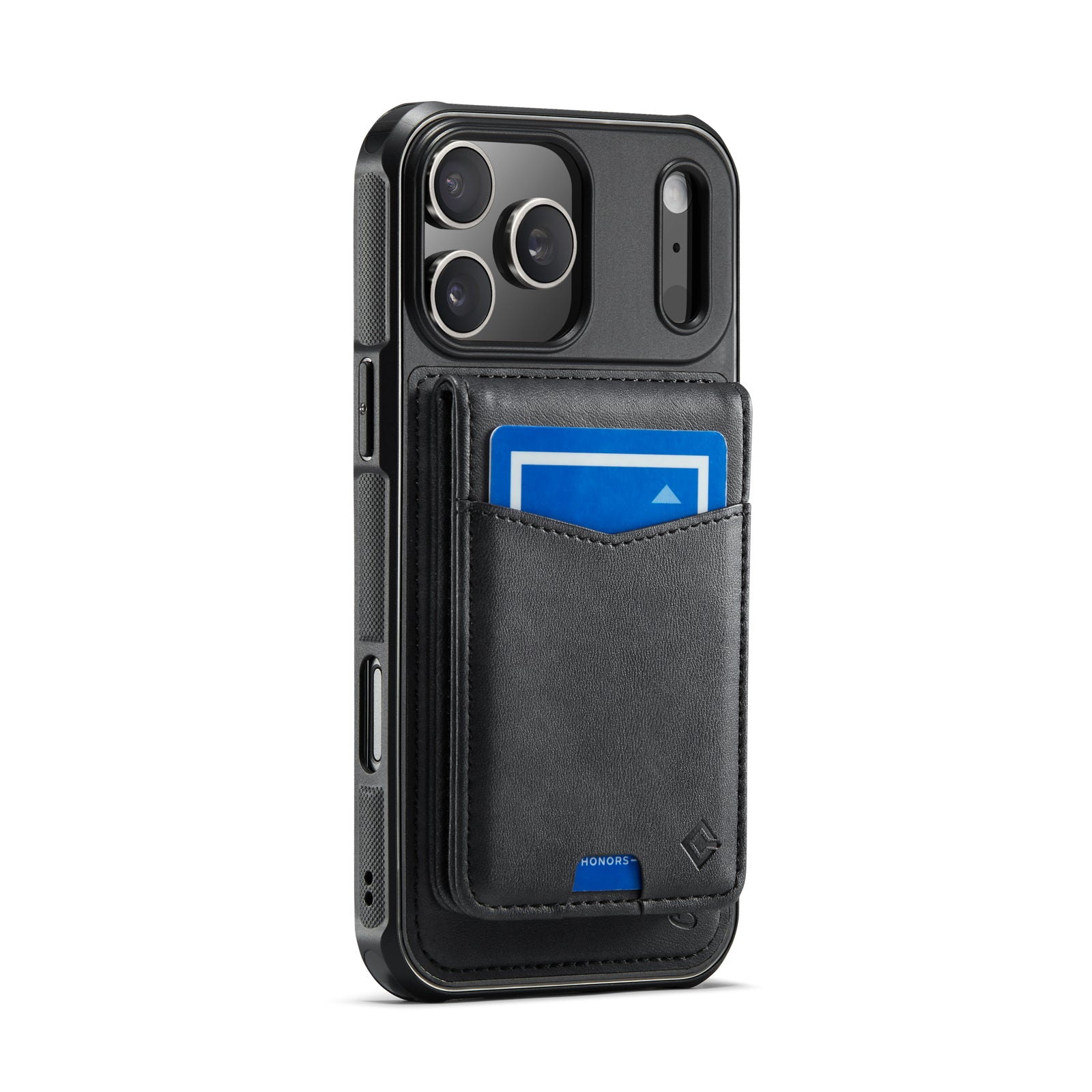 Hochwertige 2-in-1-Rückseite | Abnehmbarer Ständer mit Brieftaschenfunktion | für Apple iPhone