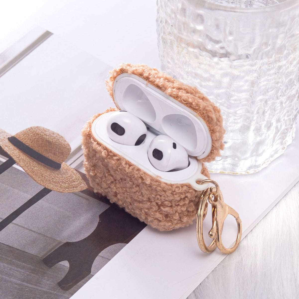 Apple AirPods 3 Hoesje - Teddy Furr - Bruin