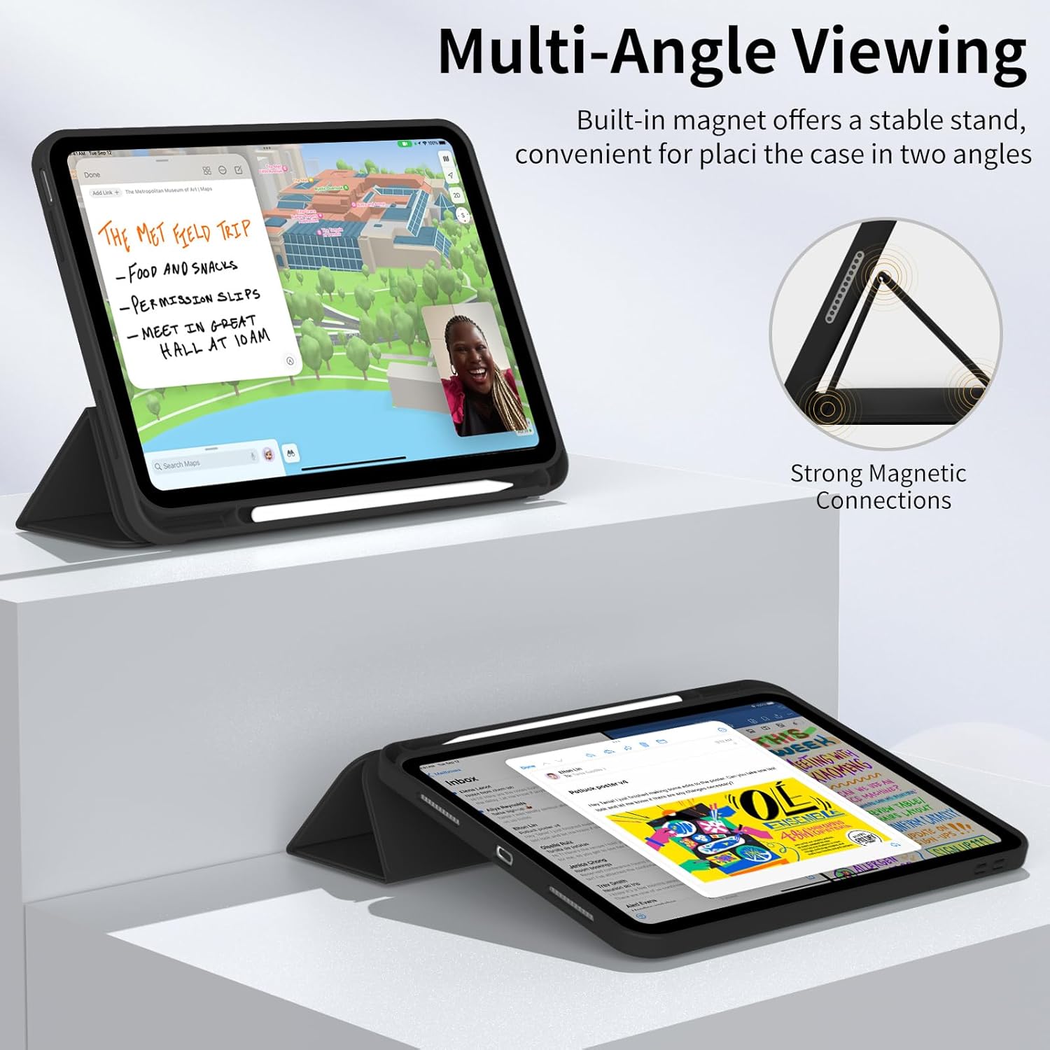 Smart Cover Hoes met Pencil Houder | iPad 2025