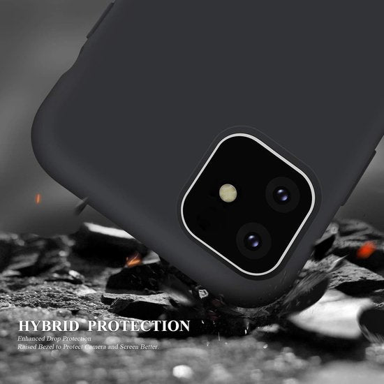 Apple iPhone 11 Hoesje - Zwart - Siliconen Back Cover