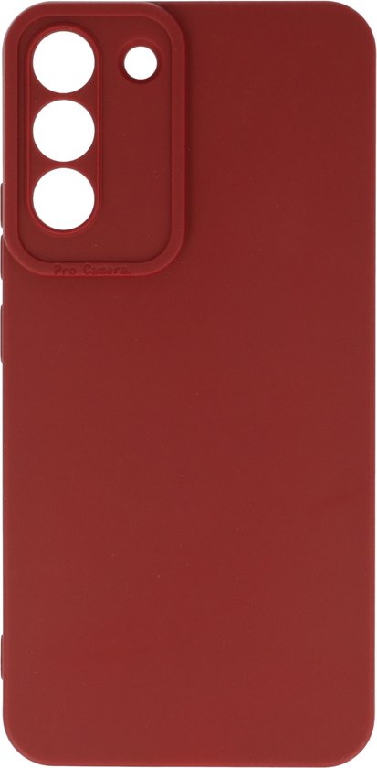 Samsung Galaxy S22 Plus Hoesje - Bordeaux - Siliconen Camera Bescherming Back Cover