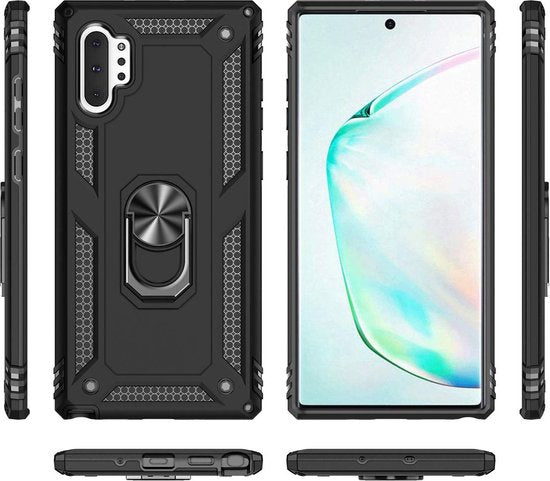 Samsung Galaxy Note 10 Hoesje - Zwart - Armor Kickstand Back Cover
