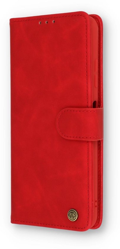 Samsung Galaxy S21 FE Case - Crimson Red - Luxury Wallet Case