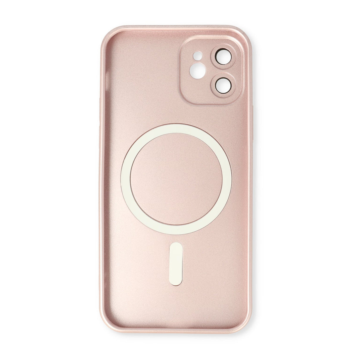 Apple iPhone 12 Case - Pink - Matte Silicone MagSafe Back Cover