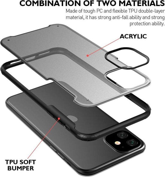Apple iPhone 11 Case - Black - Anti-Slip Back Cover