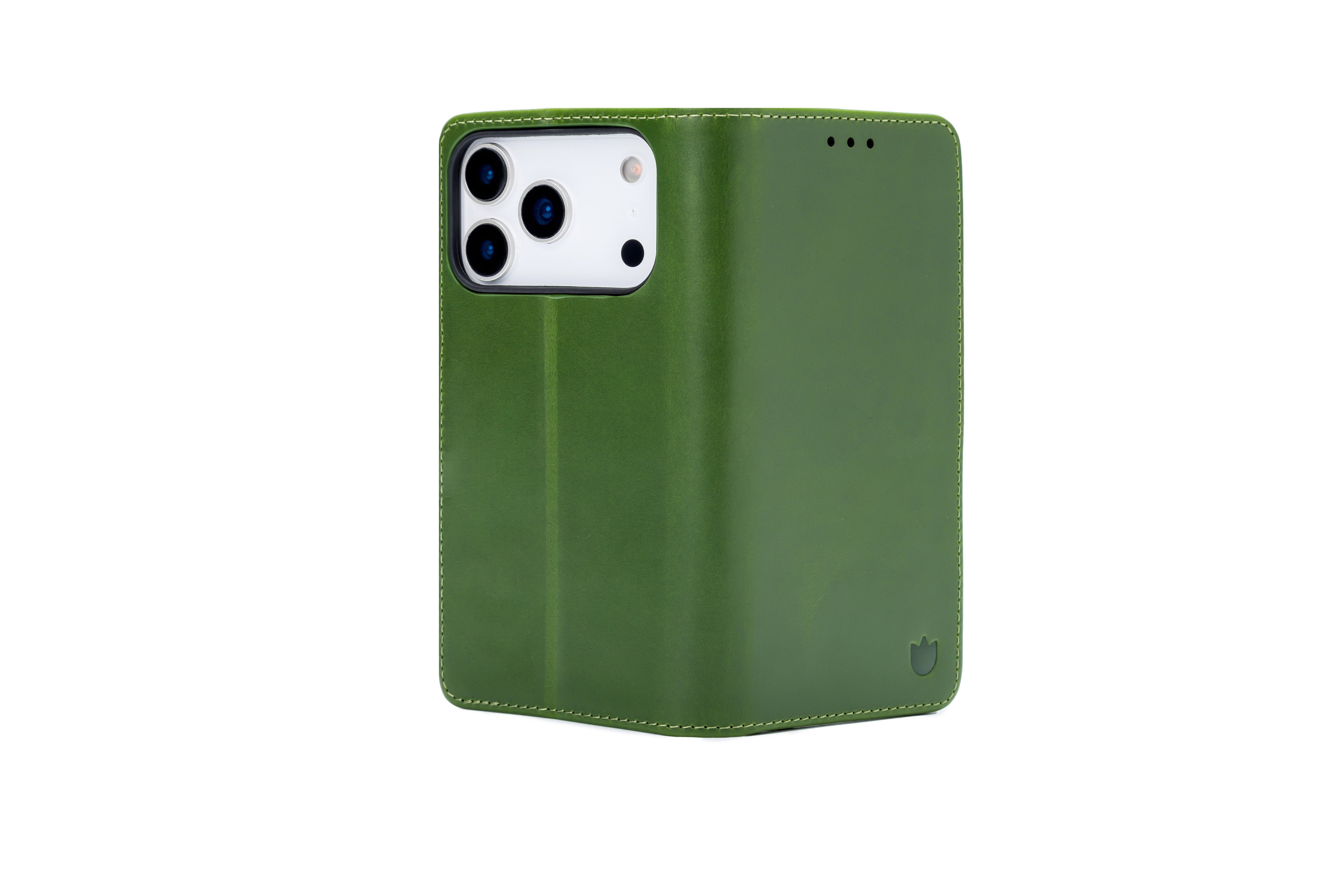 Echt Leren Portemonnee Bookcase | iPhone 17 Exclusive