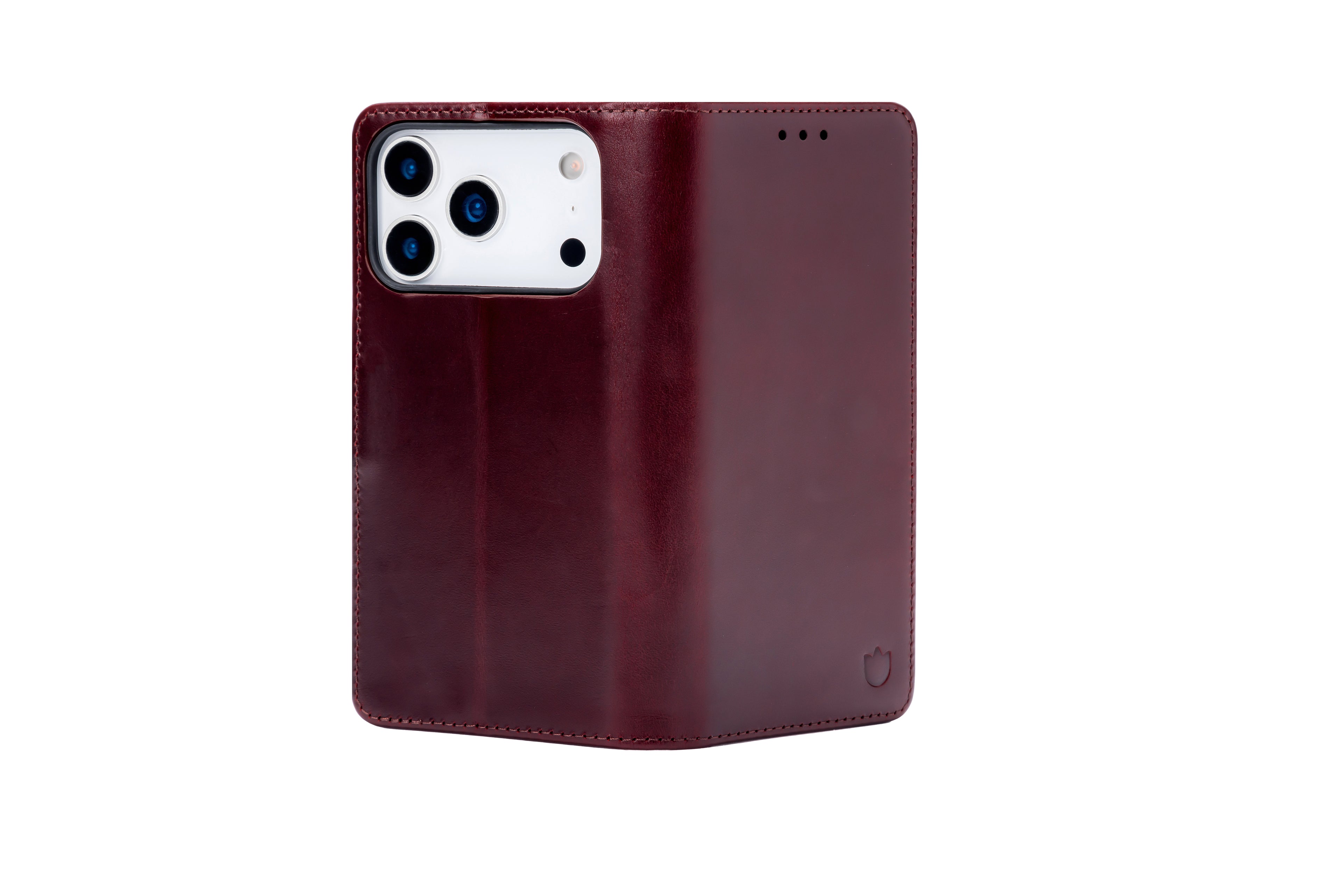 Schlankes Leder | Brieftaschen-Etui aus echtem Leder | Exklusiv für iPhone 17