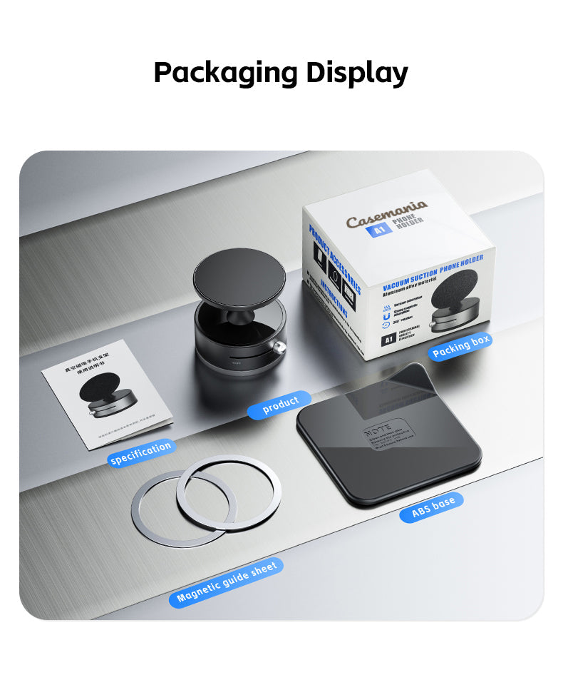 Casemania Magnetische Handyhalterung Auto-Saugnapf - Universelle Handyhalterung