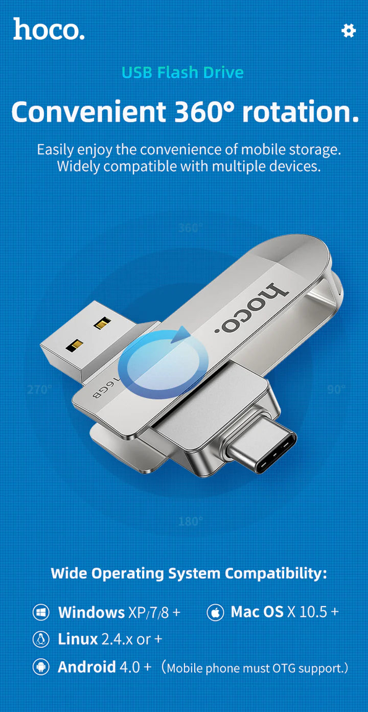 Flash Drive | 2 in 1 USB-C en USB Geheugen Stick