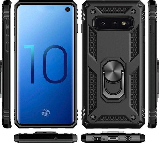 Samsung Galaxy S10e Hoesje - Goud - Armor Kickstand Back Cover