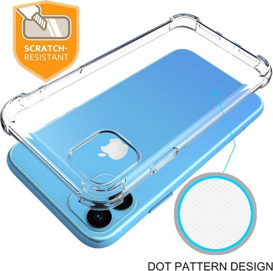 iPhone 11 Hoesje - Anti Shock Hybrid Back Cover - Transparant Back Cover