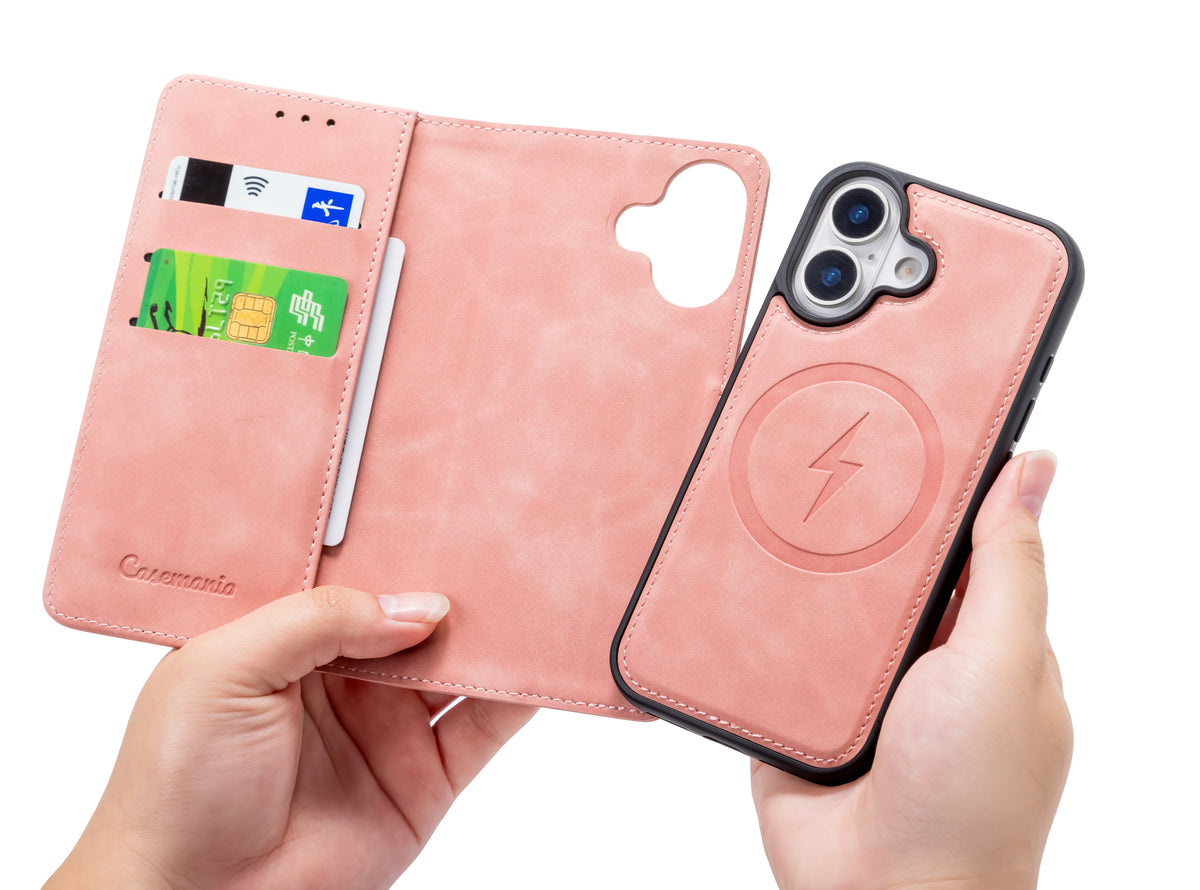 Apple iPhone 17 Case - Salmon Pink - 2-in-1 MagSafe Wallet Case