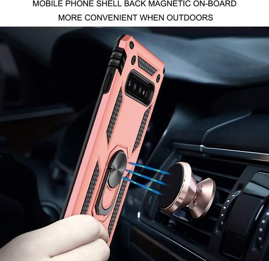 Coque Samsung Galaxy S10+ - Or rose - Étui arrière avec support intégré