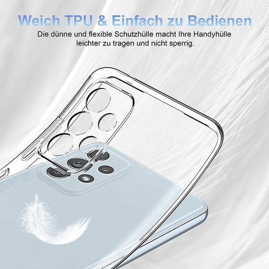 Coque pour Samsung Galaxy A13 4G - Transparente - Étui arrière en silicone
