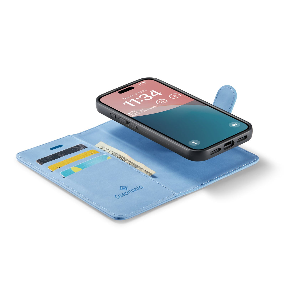 Apple iPhone 16 Case - Sky Blue - 2-in-1 Wallet Case