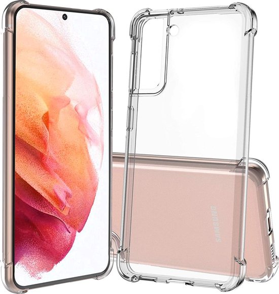 Samsung Galaxy S21 Plus Hoesje - Transparant - Anti-Shock Back Cover