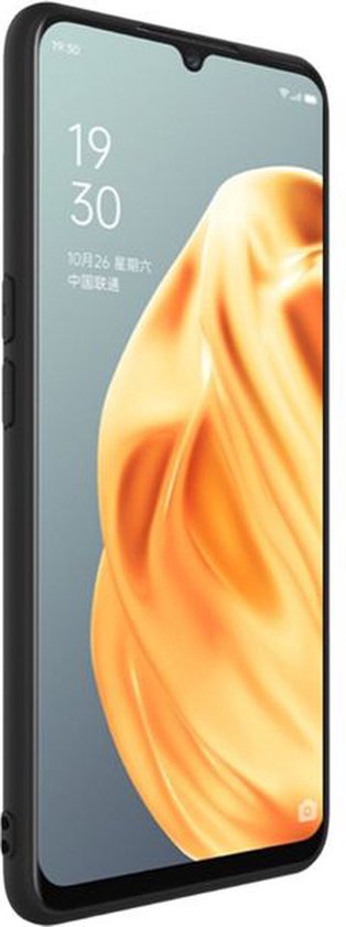 OPPO A54S Hoesje - Zwart - Siliconen Back Cover