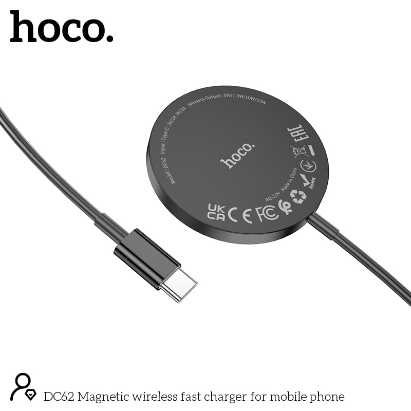 Draadloze Lader 15W | MagSafe-Compatibel Snel Oplader met USB-C Kabel