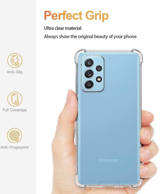 Samsung Galaxy A33 5G Hoesje - Transparant - Anti-Shock Back Cover