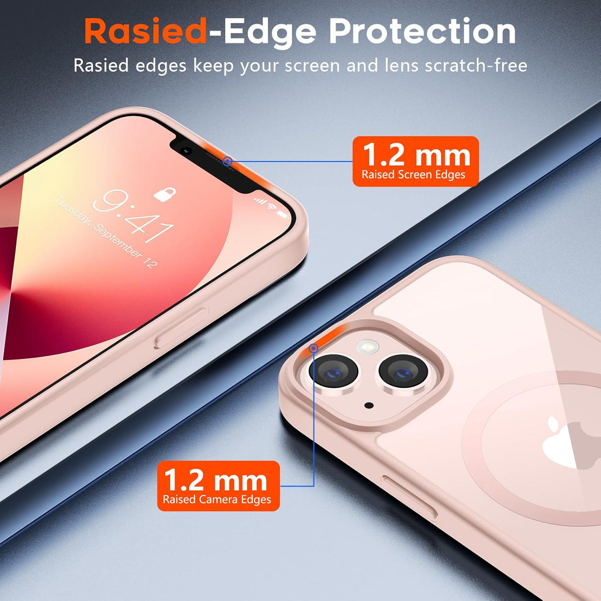 Apple iPhone 13 Hülle - Rosa - Bumper-MagSafe-Backcover
