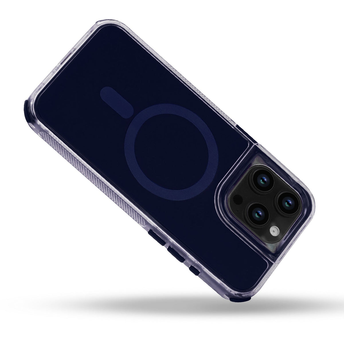 Apple iPhone 16 Pro Hoesje - Donker Blauw - Liquid Armor MagSafe Back Cover