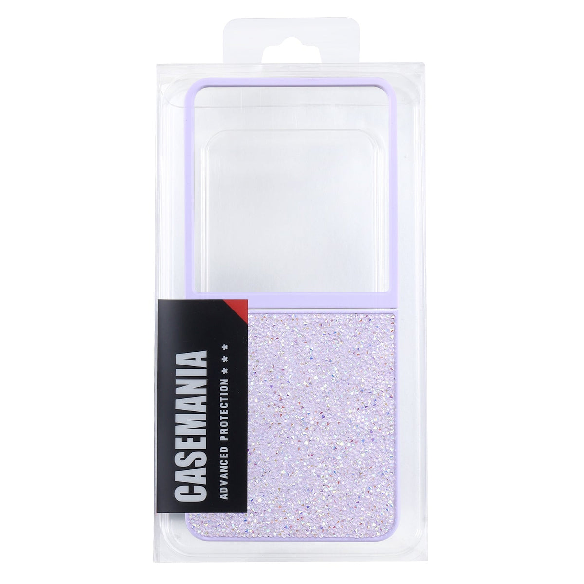 Samsung Galaxy Z Flip 7 Hoesje - Paars - Diamant Glitter Back Cover