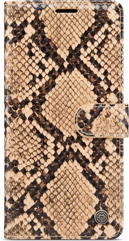 Samsung Galaxy S21 Case - Beige - Snake Print Flip Case