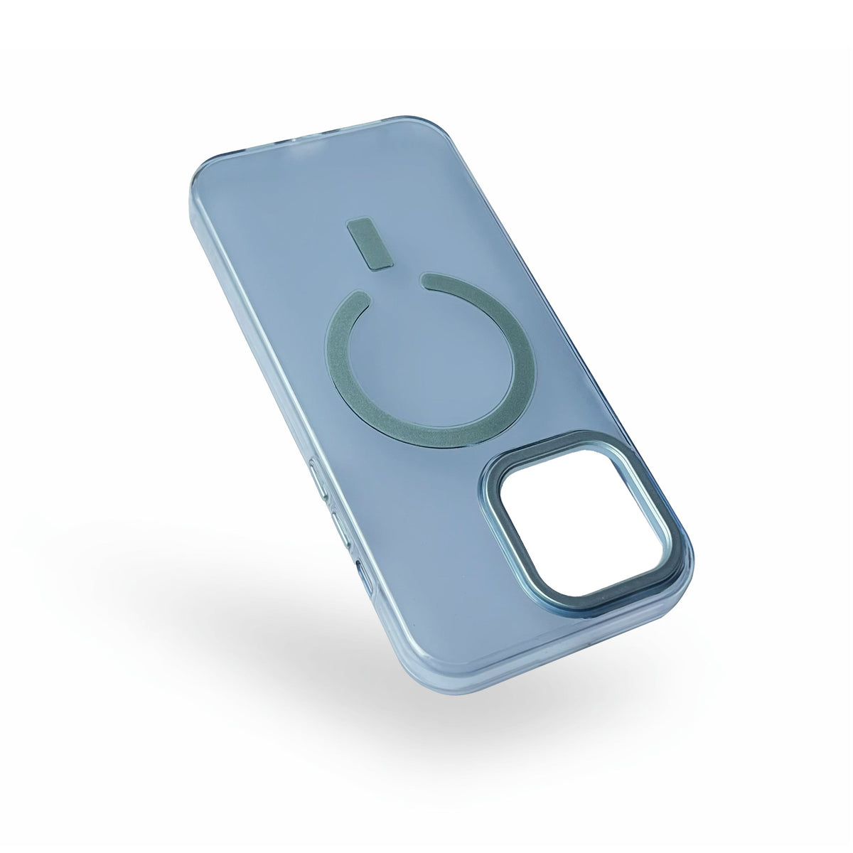 Apple iPhone 15 Plus Hoesje - Blauw - Matte Hybrid Siliconen MagSafe Back Cover