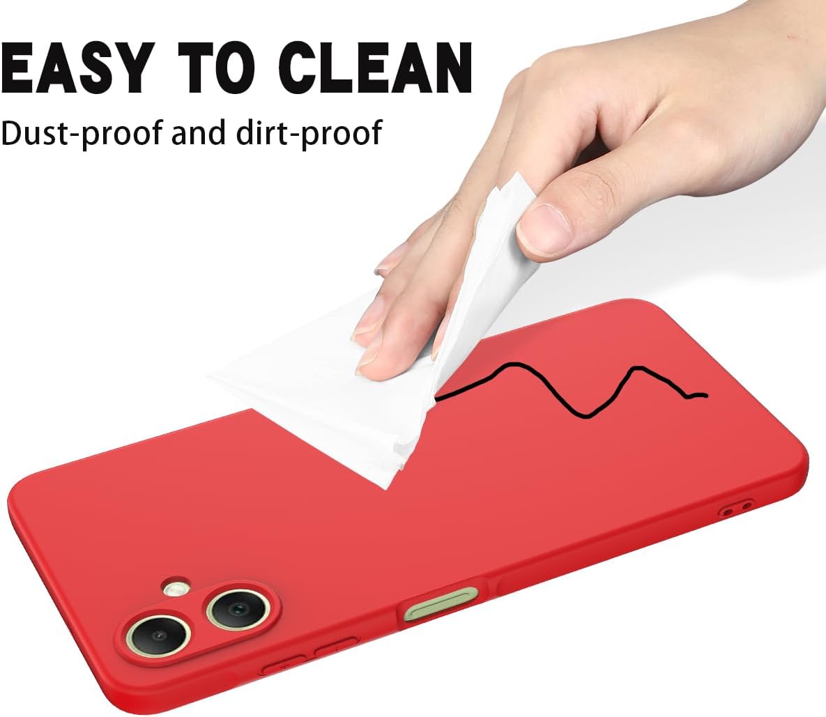 Samsung Galaxy A06 Hoesje - Rood - Liquid Siliconen Back Cover