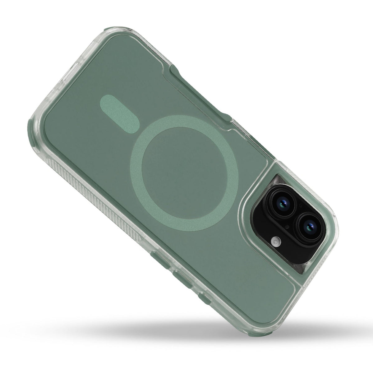 Apple iPhone 16 Plus Hoesje - Groen - Liquid Armor MagSafe Back Cover