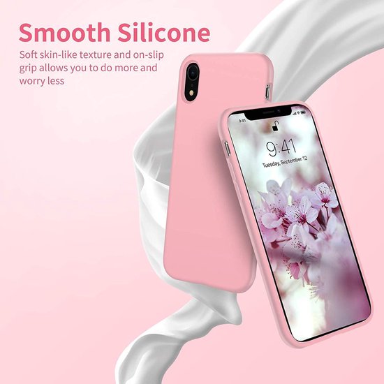 Apple iPhone XR Hoesje - Roze - Siliconen Back Cover