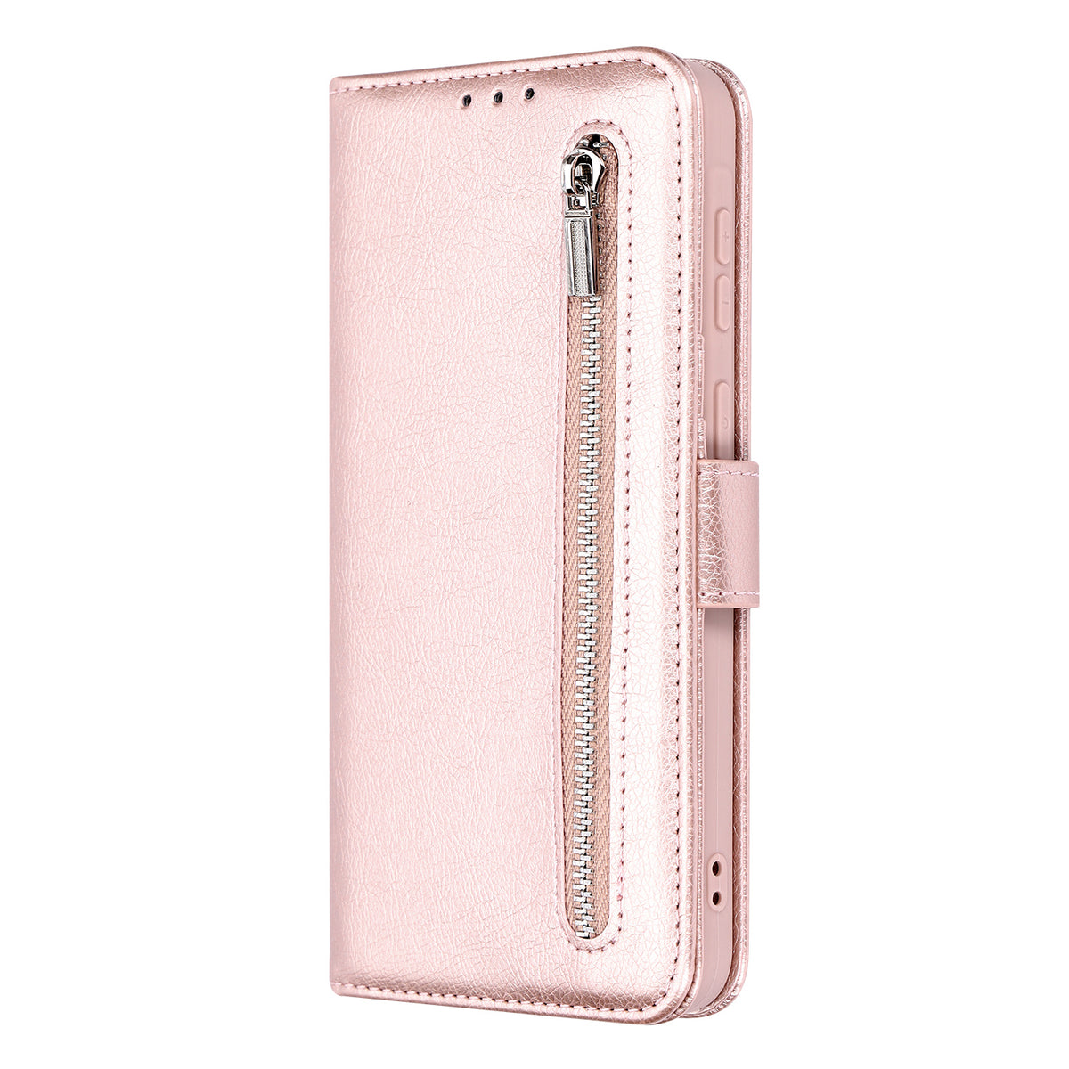Samsung Galaxy A27 Hoesje - Rosegoud - Luxe Bookcase met Rits